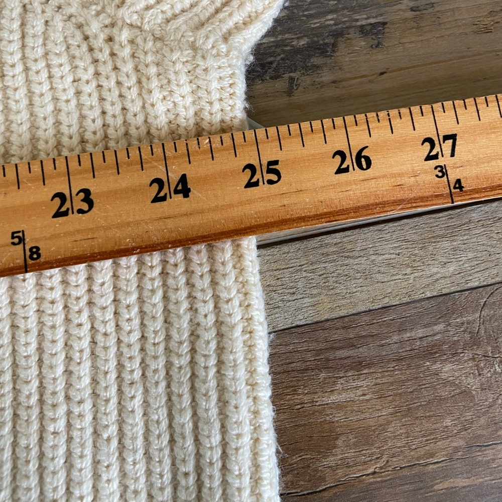 Old Navy Women's Ribbed Knit Buttoned‎ Cardigan Size 2X Cream Boho Accademia - Picture 6 of 11